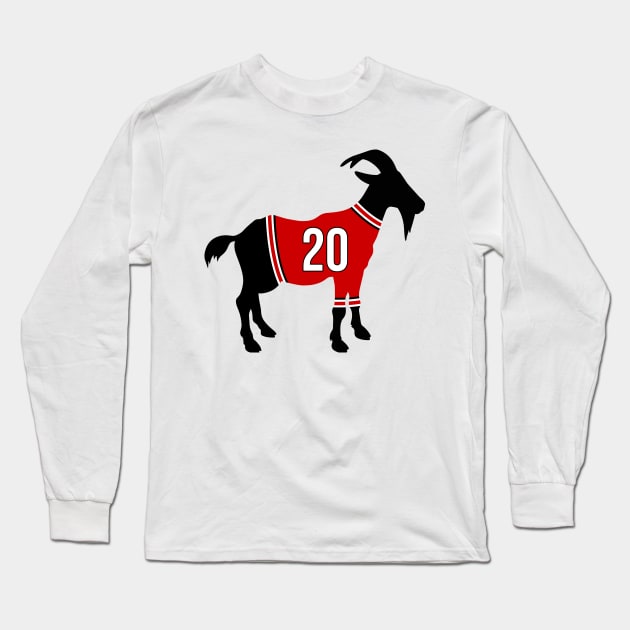 Sebastian Aho GOAT Long Sleeve T-Shirt by cwijeta